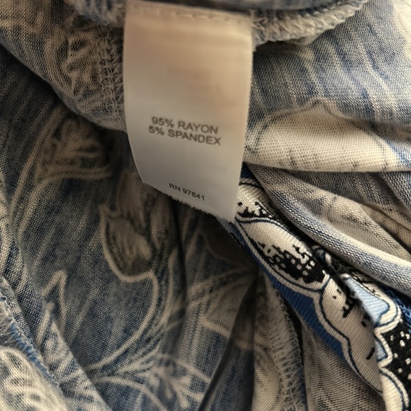 NWOT J Jill tiered Maxi Dress Blue Floral SZ Medium - Picture 10 of 10